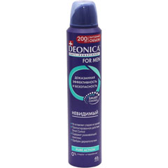 Дезодорант спрей антиперспирант "DEONICA" for men невидимый 200 мл./11-451/(6)
