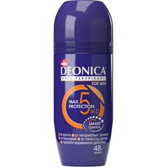 Дезодорант ролик антиперспирант "DEONICA" for men 5 protection 45 мл./11-487/.(6)