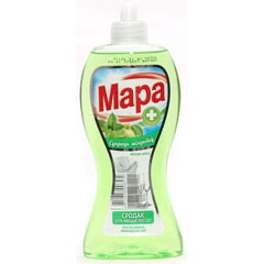 Моющее средство для посуды "МАРА" бальзам яблоко/мята 400 мл.(10)