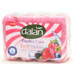 Мыло туалетное "DALAN FRESH & CARE" лесные ягоды 4 х 90 гр./скидки не действуют/(18)
