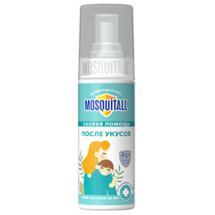 Средство от насекомых "MOSQUITALL" спрей-бальзам "скорая помощь" после укусов 50 мл /07-080/.(12)