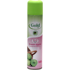 Освежитель воздуха "GOLD WIND" green apple 300 мл.(12)