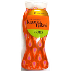 Гель для душа "KRASOTA NAKED" 7 oils 400 мл.(6)