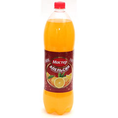 Напиток "МАСТЕР. АПЕЛЬСИН" газированный безалкогольный 1,5 л.(6)