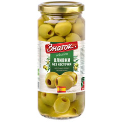 Оливки "ЗНАТОК" selection без косточки ст/б 330 гр.(12)
