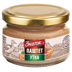 Паштет "ЗНАТОК" утка ст/б. 200 гр.(6)