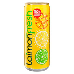 Напиток "LAIMON FRESH MANGO" среднегазированный безалкогольный  банка 0,33 л.(12)