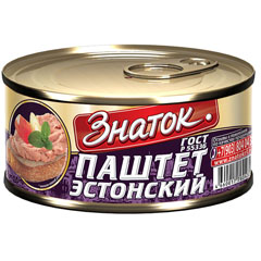 Паштет "ЗНАТОК" Эстонский ж/б (ключ) 230 гр./скидки не действуют/(24)