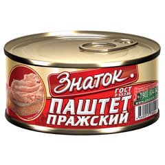 Паштет "ЗНАТОК" Пражский ж/б (ключ) 230 гр./скидки не действуют/(24)