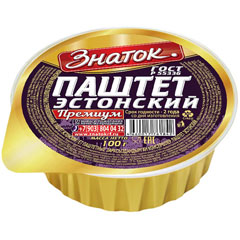 Паштет "ЗНАТОК" Эстонский Премиум ламистер 100 гр./скидки не действуют/(20)