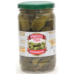 Корнишоны "ПРИНЦЕССА ВКУСА" ст/б 350 гр.(12)