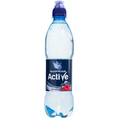 Минеральная вода "МАЛАХОВСКАЯ ACTIVE" негазированная со вкусом лесных ягод (спорт) 0,5 л.(12)