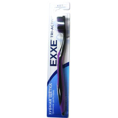 Зубная щетка "EXXE TRI-ACTIVE" средняя 1 шт./скидки не действуют/(72)