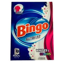 Стиральный порошок "BINGO" автомат Whites & Color 450 гр./скидки не действуют/(21)