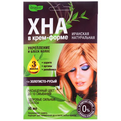 Хна для волос "НАТУРАЛИСТ" золотисто-русый тон 7/3 (конверт) 50 мл.(15)
