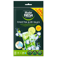 Пакеты для льда "MASTER FRESH" 8 листов по 28 шариков ПРОМО 1 шт./скидки не действуют/(50)
