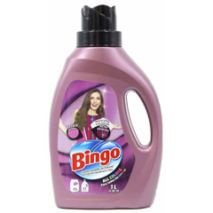 Моющее средство для стирки "BINGO" для цветного 1 л./скидки не действуют/(12)