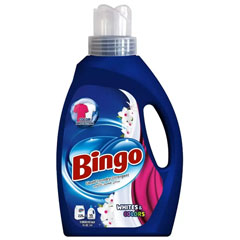 Моющее средство для стирки "BINGO" white colors 1 л./скидки не действуют/(12)