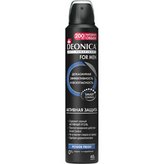 Дезодорант спрей антиперспирант "DEONICA" for men активная защита 200 мл./11-450(6)