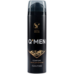 Пена для бритья "Q.MEN" Comfort с экстрактом женьшеня и льняного семени 240 мл /1603/./скидки не действуют/(6)