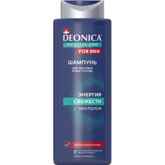 Шампунь "DEONICA FOR MEN" для волос энергия свежести 380 мл. /11-430/.(6)