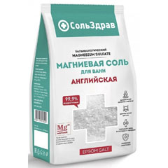Соль для ванн "СОЛЬЗДРАВ" магниевая Английская 800 гр.(8)