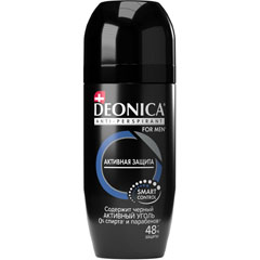 Дезодорант ролик антиперспирант "DEONICA" for men активная защита 50 мл./11-486/(6)