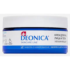 Крем "DEONICA" для рук лица и тела увлажняющий 3 в 1 200 мл /69-021/.(9)