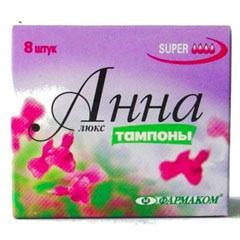 Тампоны "АННА" люкс супер 8 шт./скидки не действуют/(24)