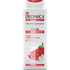 Гель для душа "DEONICA" крем уход и обновление 250 мл /11-417/.(6)