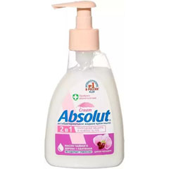 Мыло жидкое "ABSOLUT CREAM" 2 в 1 антибактериальное дикая орхидея 250 мл.(10)