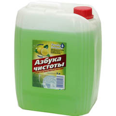 Моющее средство для посуды "АЗБУКА ЧИСТОТЫ" сочный лимон 5 л.(1)