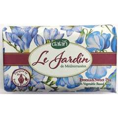 Мыло туалетное "DALAN LE JARDIN" душистая фрезия 200 гр./скидки не действуют/(24)