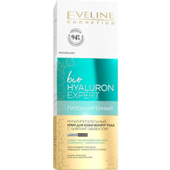 Крем для век "EVELINE BIO HYALURON EXPERT" гипоаллергенный мультипитательный с лифтинг - эффектом 20 мл./скидки не действуют/(10)