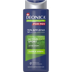 Гель для душа "DEONICA FOR MEN" active sport 250 мл /11-408/.(6)