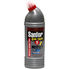 Чистящее средство для труб "SANFOR" 5 минут 1000 гр.(10)