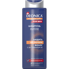 Шампунь "DEONICA FOR MEN" защита от потери волос 380 мл /11-411/.(6)
