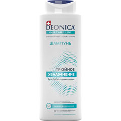 Шампунь "DEONICA" тройное увлажнение 380 мл /11-412/.(6)