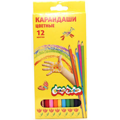 Карандаши цветные "КАЛЯКА-МАЛЯКА" 12 цв./скидки не действуют/(12)