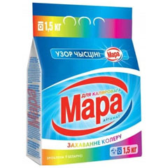 Стиральный порошок "МАРА" автомат для цветного 1,5 кг.(8)