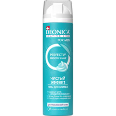 Гель для бритья "DEONICA" for men чистый эффект 200 мл./11-054/(6)