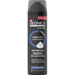 Пена для бритья "DEONICA" for men активная защита с черным углем 240 мл./11-428/(6)